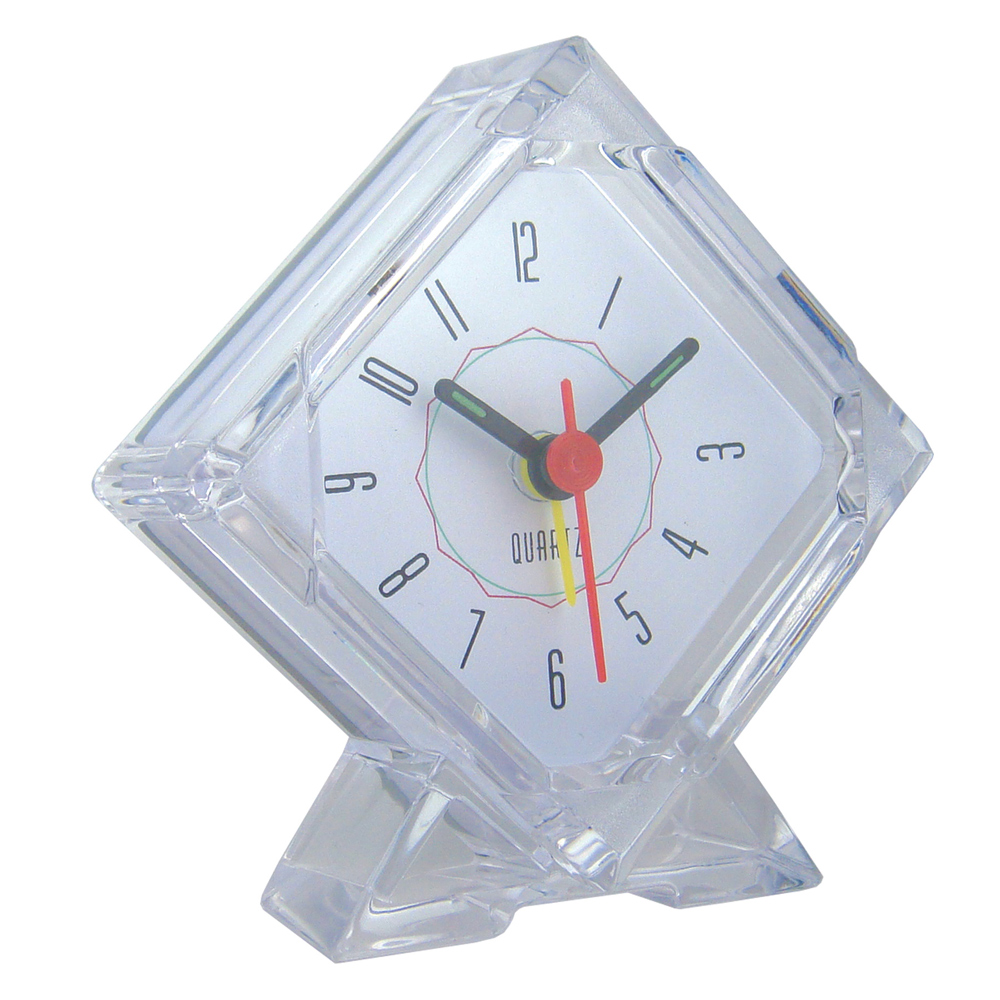 Diamond Shape Travel Alarm Clock 
